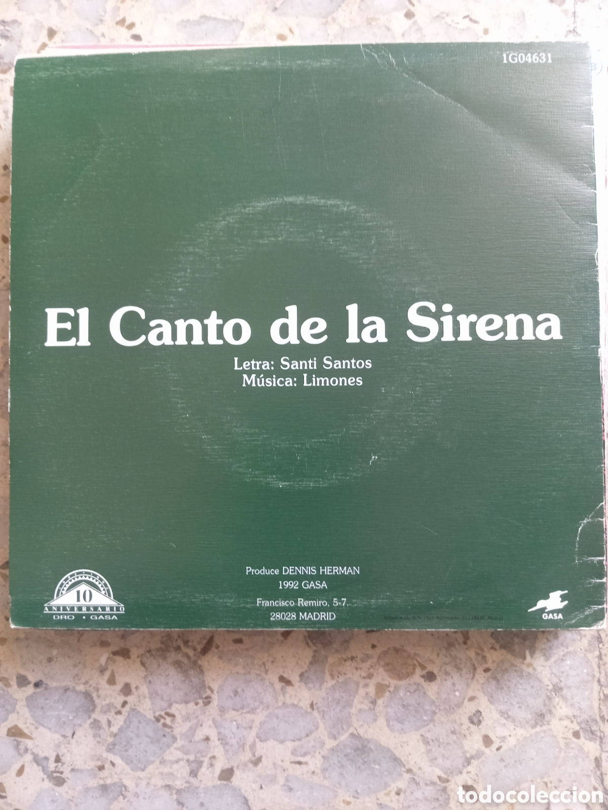Discos de vinilo: SGL LIMONES EL CANTO DE LA SIRENA 1992 - Foto 2