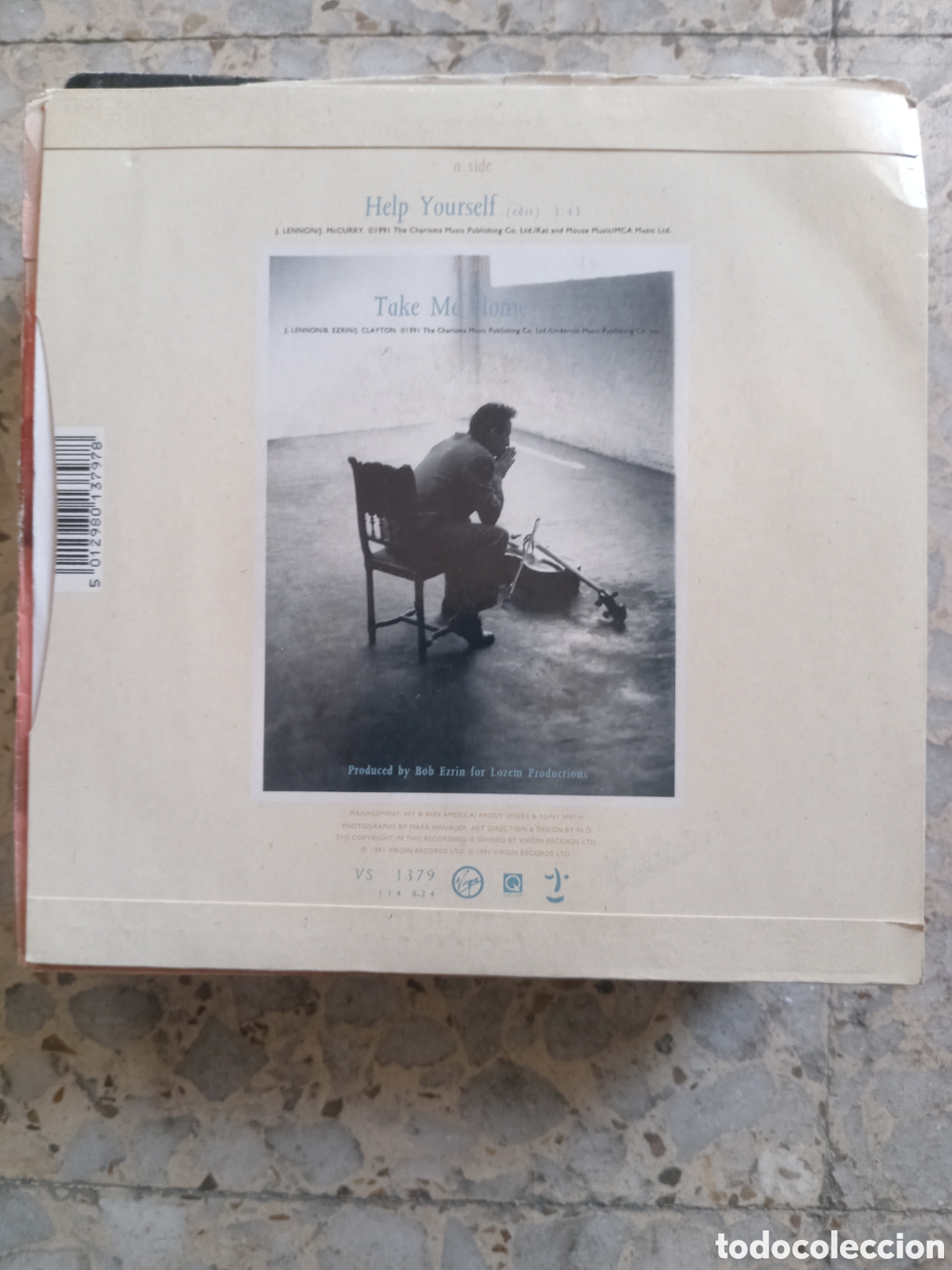 Discos de vinilo: SGL JULIAN LENNON HELP YOURSELF 1991 UK - Foto 2