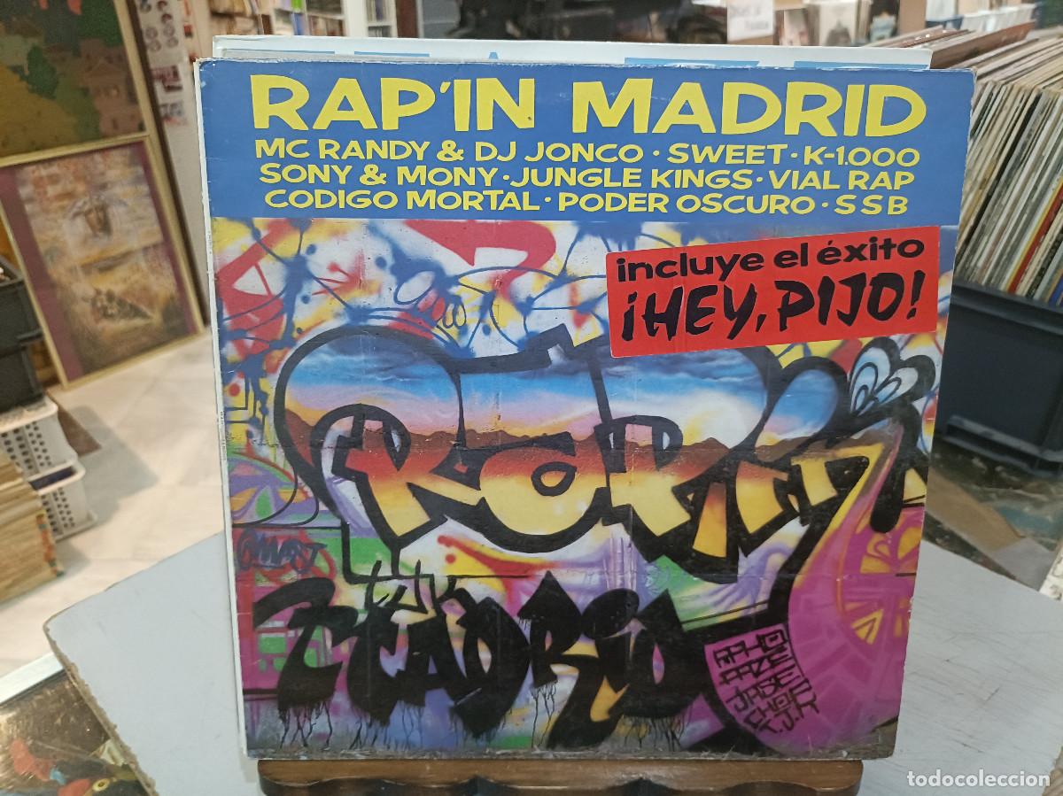 Discos de vinilo: Rap&acute;in Madrid - MC Randy & DJ Jonco, Sweet, Vial Rap, K 1000, ... - LP. sello Ariola 1989