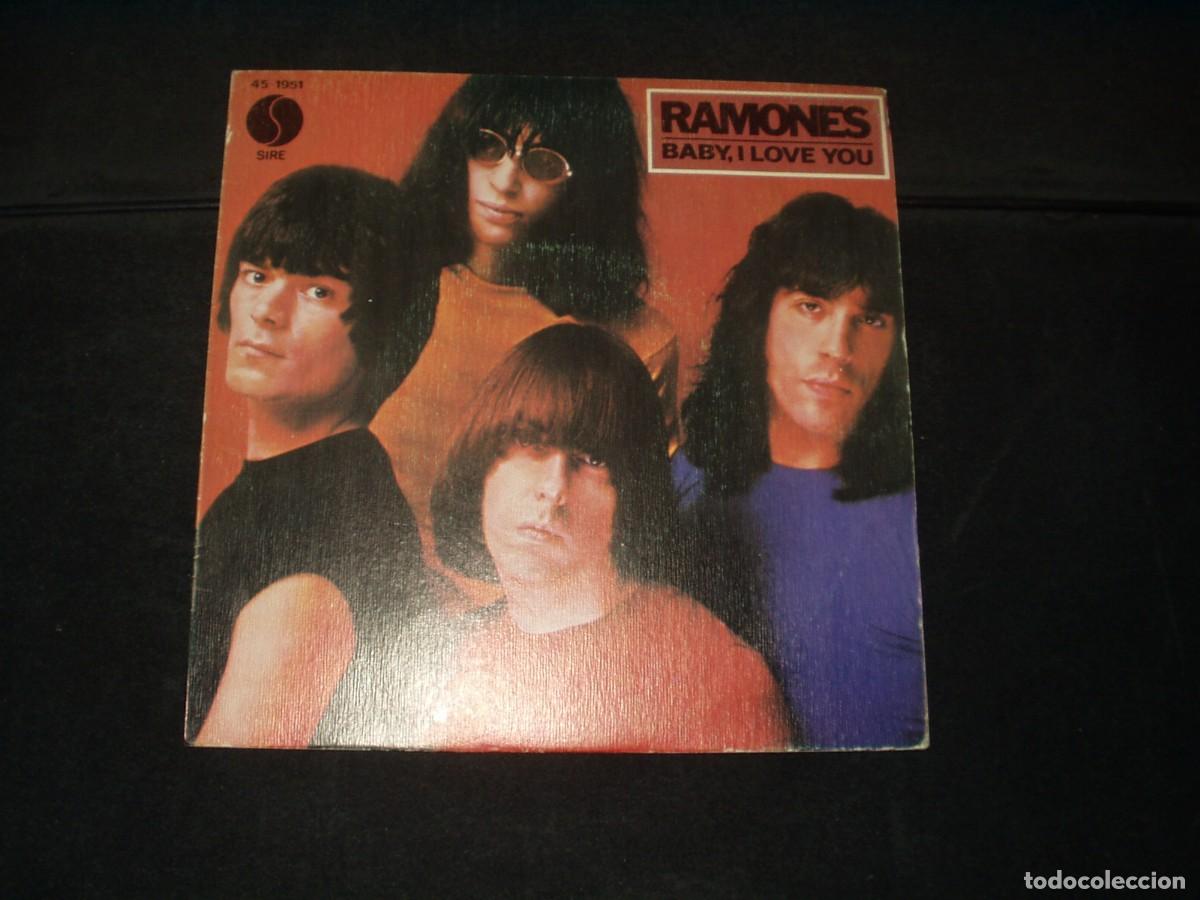 Discos de vinilo: RAMONES SINGLE BABY,I LOVE YOU