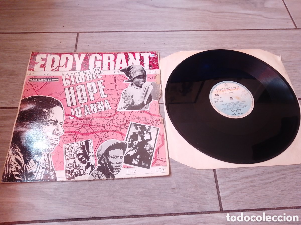 Discos de vinilo: EDDY GRANT - GIMME HOPE JO'ANNA - MAXI - SPAIN - HISPAVOX - PLS 103 - L -