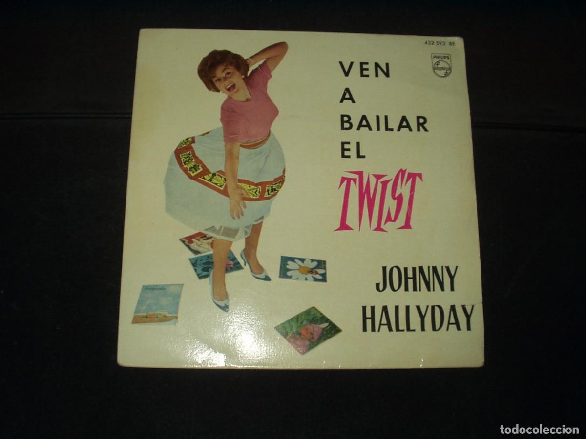 Discos de vinilo: JOHNNY HALLYDAY EP VEN A BAILAR EL TWIST
