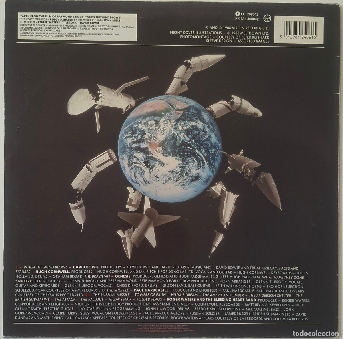Discos de vinilo: WHEN THE WIND BLOWS. BSO DAVID BOWIE Y OTROS M&Aacute;S - Foto 2