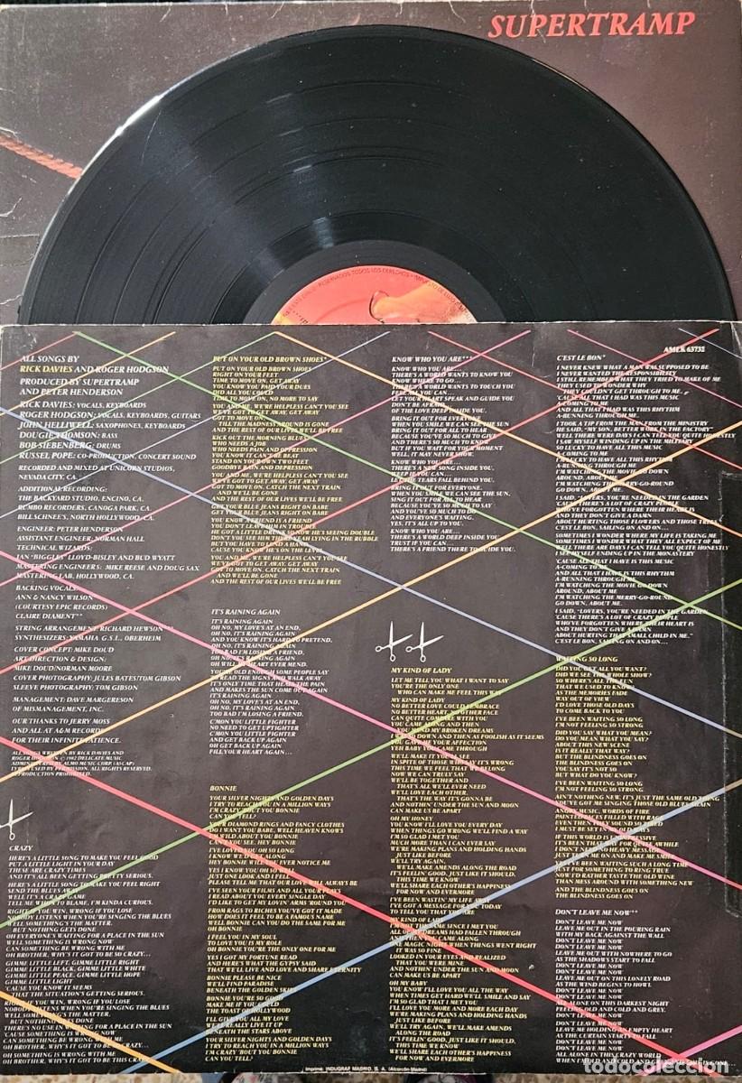 Discos de vinilo: Supertramp - &rdquo;...Famous Last Words...&rdquo; (LP Original 1982) - Foto 3