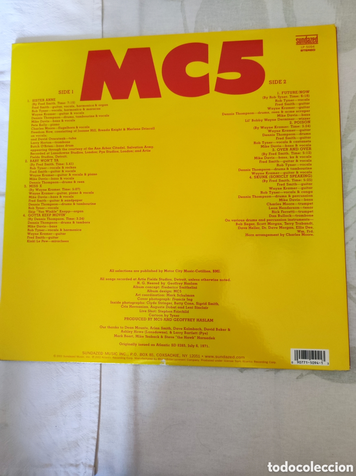 Discos de vinilo: MC5 - HIGH TIME (RE 180 GR.) - Foto 2