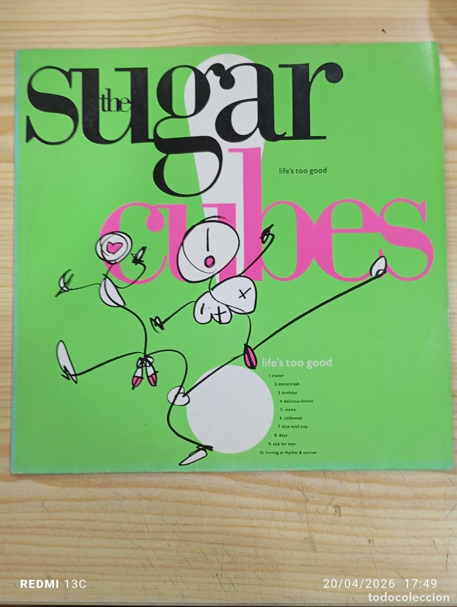 Discos de vinilo: Lp- The Sugarcubes &lrm;&ndash; Life's Too Good - Grabaciones Accidentales &lrm;&ndash; GA-229 Edicion Espa&ntilde;ola 1988