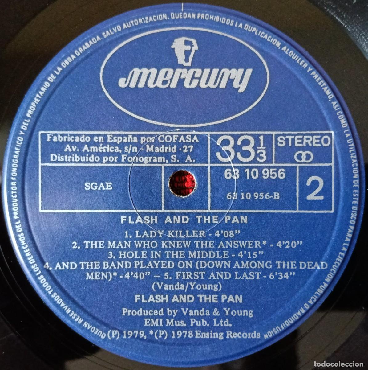 Discos de vinilo: FLASH AND THE PAN ** Flash & The Pan ** VINILO LP 1979 - Foto 5