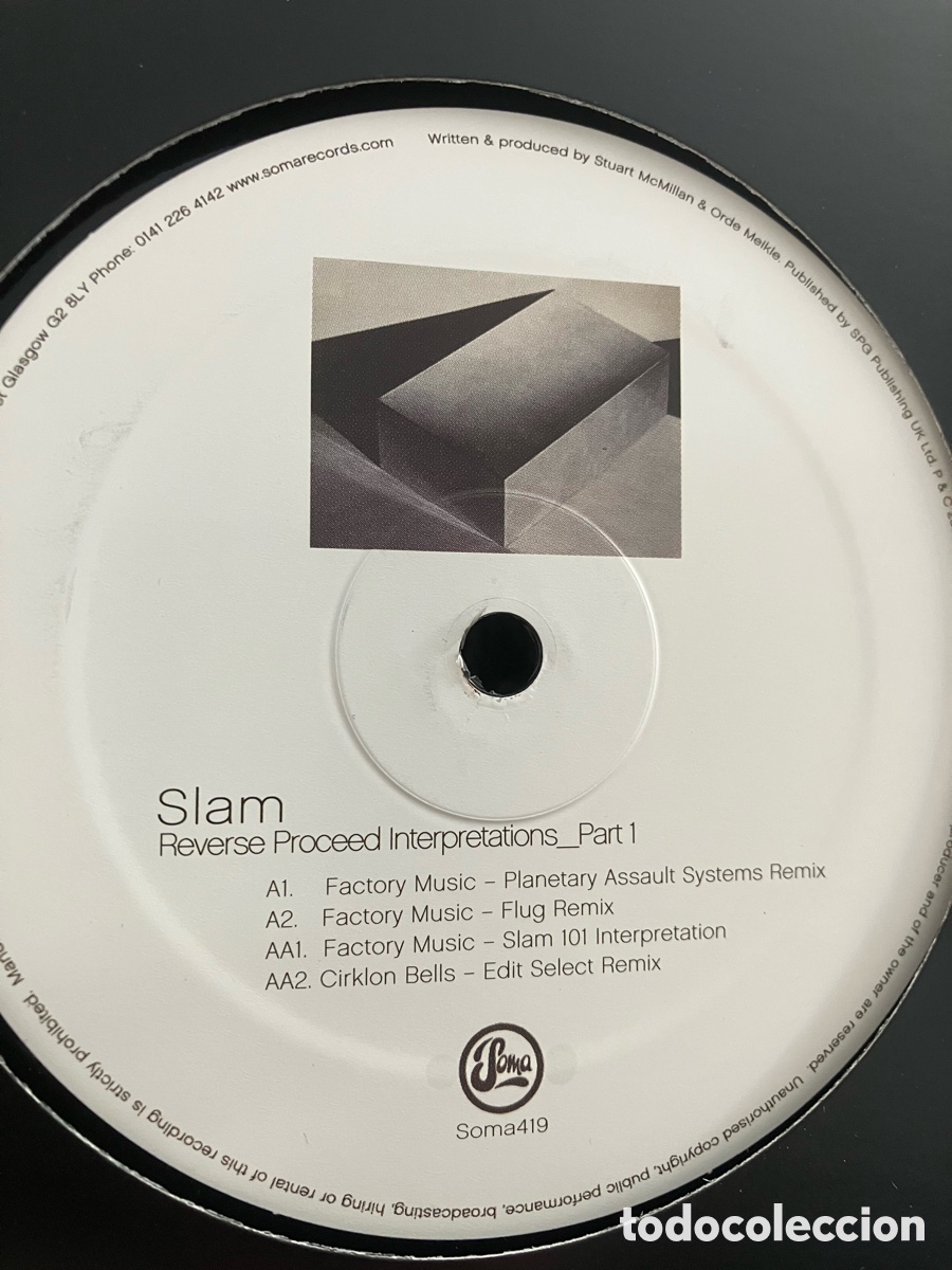Discos de vinilo: Slam - Reverse Proceed Interpretations Pt.1 - Foto 2