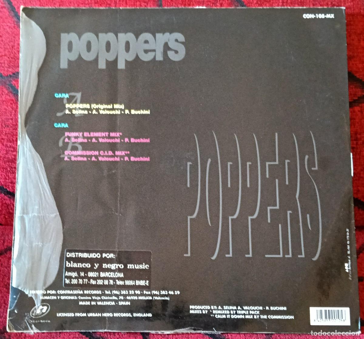 Discos de vinilo: POPPERS ** Poppers ** MAXI SINGLE VINILO 1994 - Foto 2