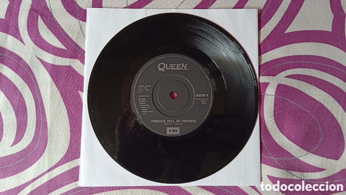 Discos de vinilo: Queen &ndash; Friends Will Be Friends 7&rdquo; Single - Foto 2