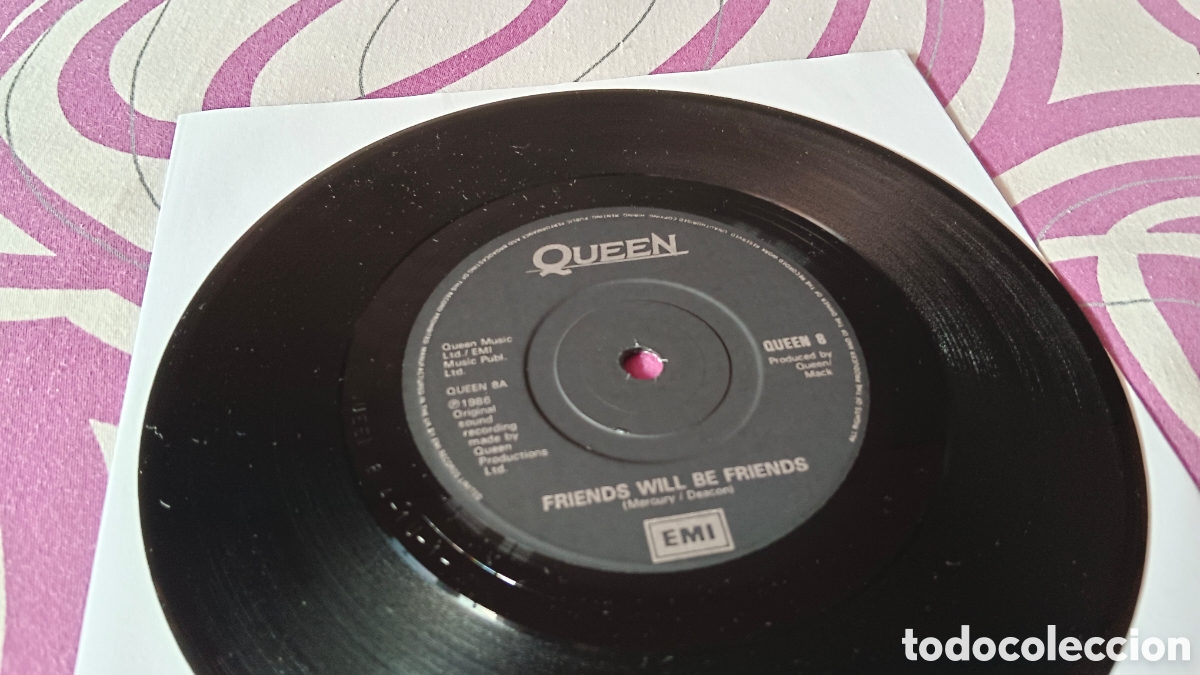 Discos de vinilo: Queen &ndash; Friends Will Be Friends 7&rdquo; Single - Foto 3