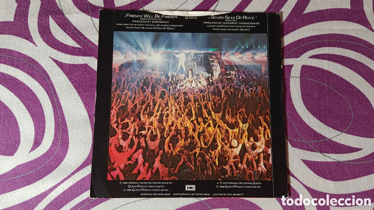 Discos de vinilo: Queen &ndash; Friends Will Be Friends 7&rdquo; Single - Foto 5