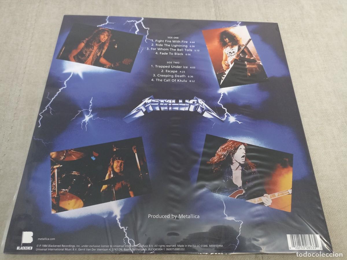 Discos de vinilo: Metallica. Ride The Lightning. LP. 2015 - Foto 2