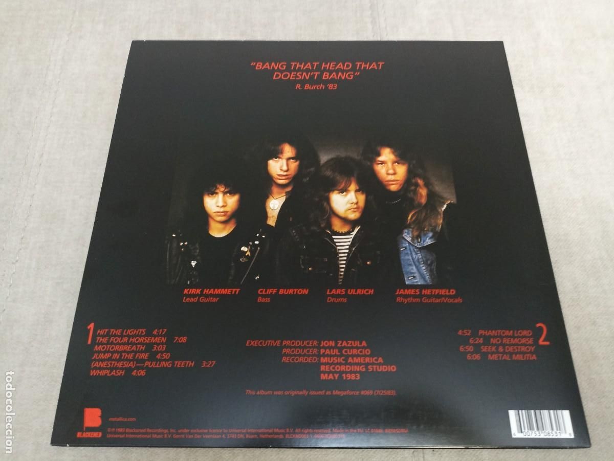 Discos de vinilo: Metallica. Kill Em All. LP. 2015 - Foto 2