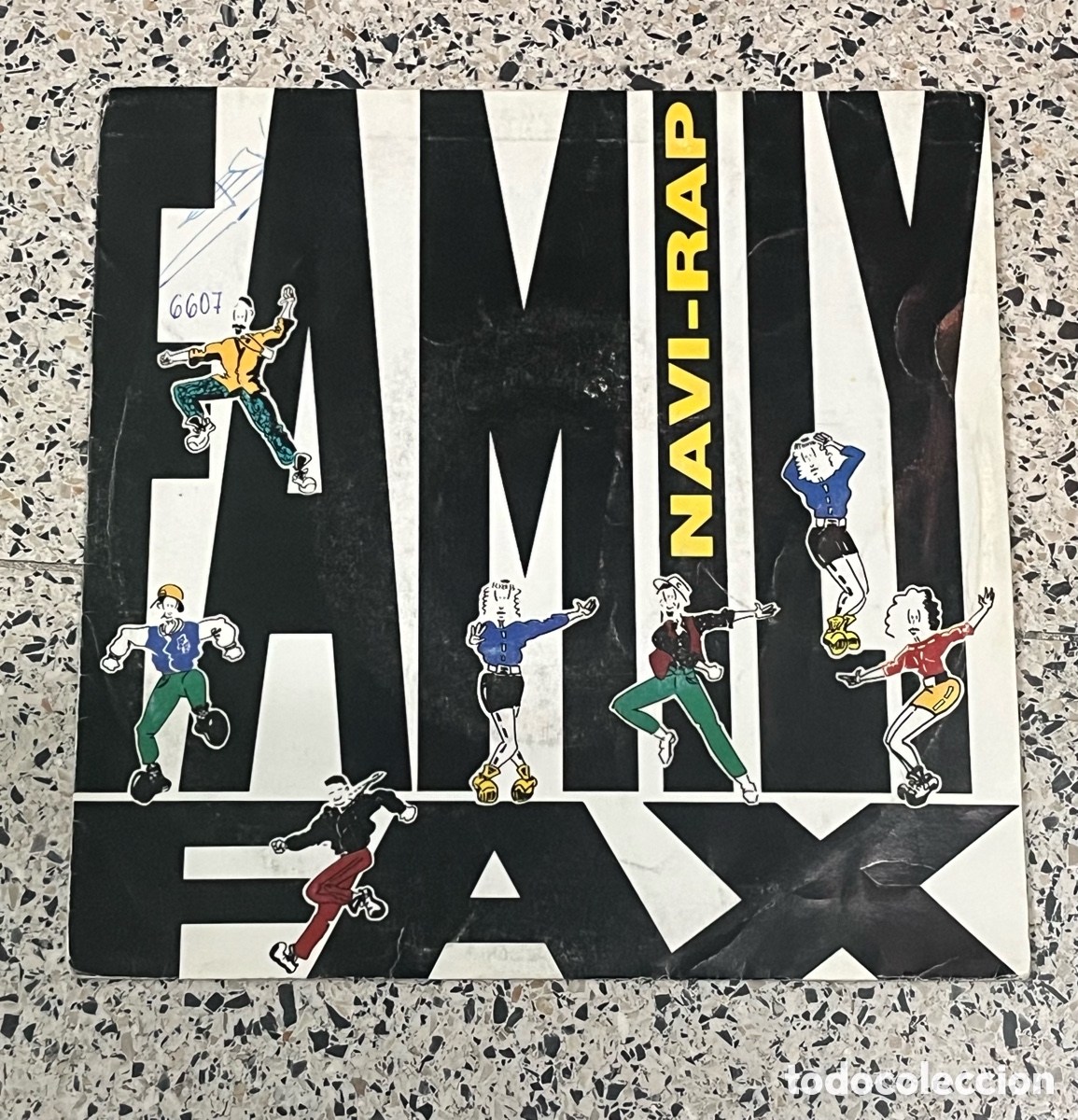 Discos de vinilo: Family Fax - Navi-Rap (Single 7”) - Vinilo EMI 1990 - RARO - Rap Navideño Pop