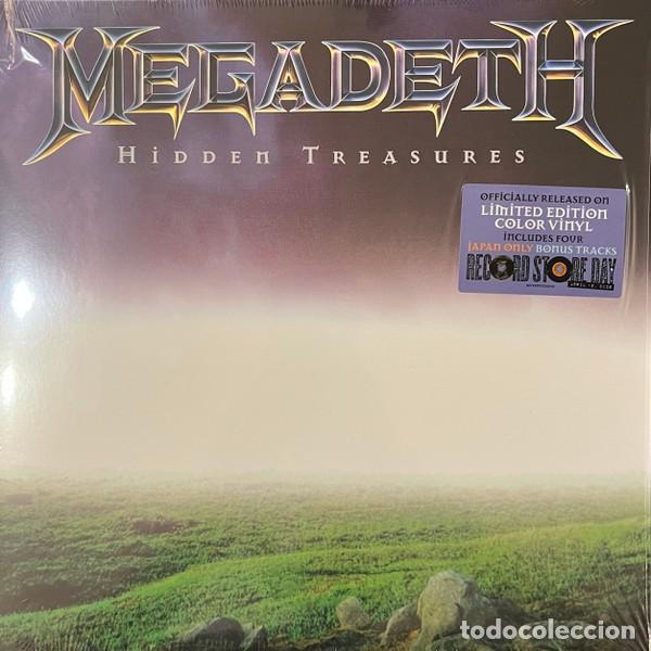 Discos de vinilo: Megadeth Hidden Treasures LP 2026 RSD morado sellado nuevo M (mint) LTD 6500 ud raro