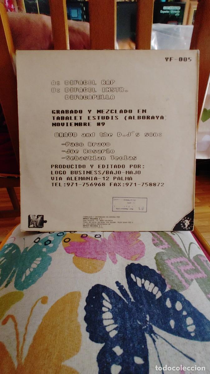 Discos de vinilo: DIFACIL RAP-MAXI BRAVO AND DJ`S - Foto 3