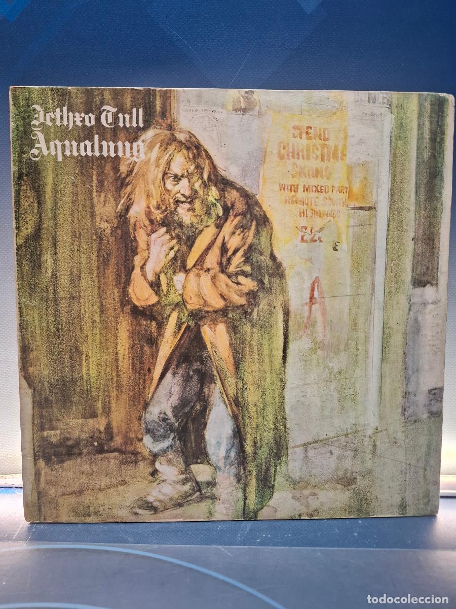 Discos de vinilo: Disco, Lp, Jethro Tull &lrm;, Aqualung, 1975
