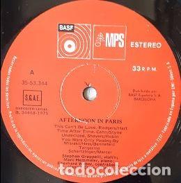 Discos de vinilo: Afternoon in Paris - Stephan Grappelli - Foto 5