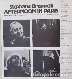 Discos de vinilo: Afternoon in Paris - Stephan Grappelli - Foto 3