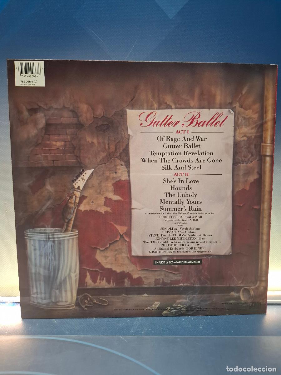 Discos de vinilo: Disco, Lp, Savatage, Gutter Ballet, 1989 - Foto 2