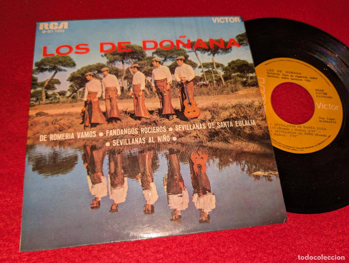 Discos de vinilo: LOS DE DO&Ntilde;ANA De romeria vamos/Sevillanas al ni&ntilde;o/Fandangos rocieros +1 EP 7'' 1970 RCA