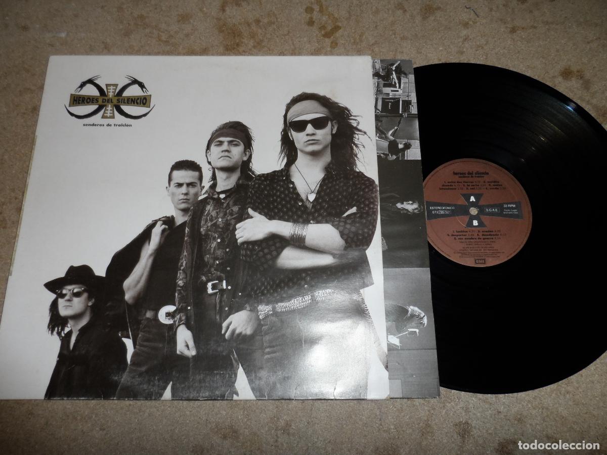 Discos de vinilo: H&Eacute;ROES DEL SILENCIO - SENDEROS DE TRAICI&Oacute;N (SPAIN 1990)