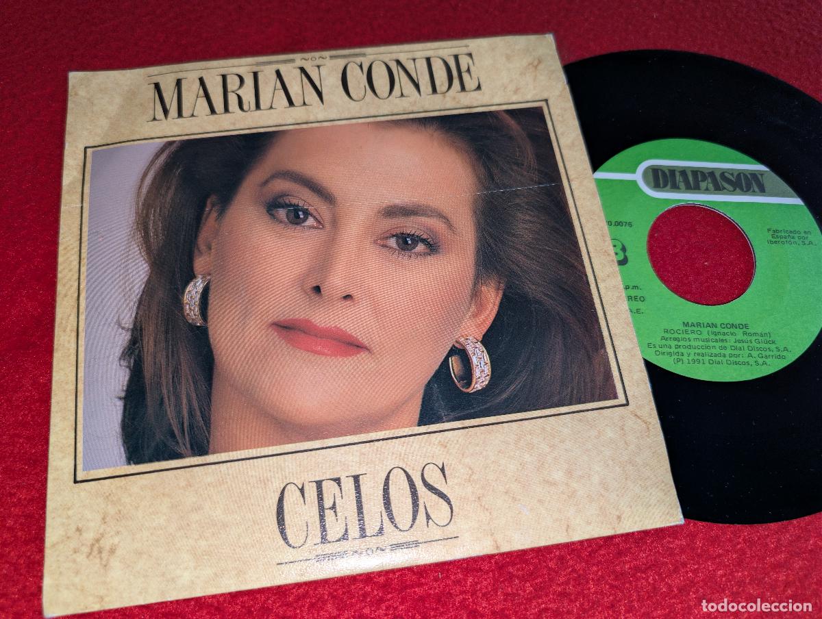 Discos de vinilo: MARIAN CONDE Celos/Rociero 7'' SINGLE 1991 Diapason PROMO