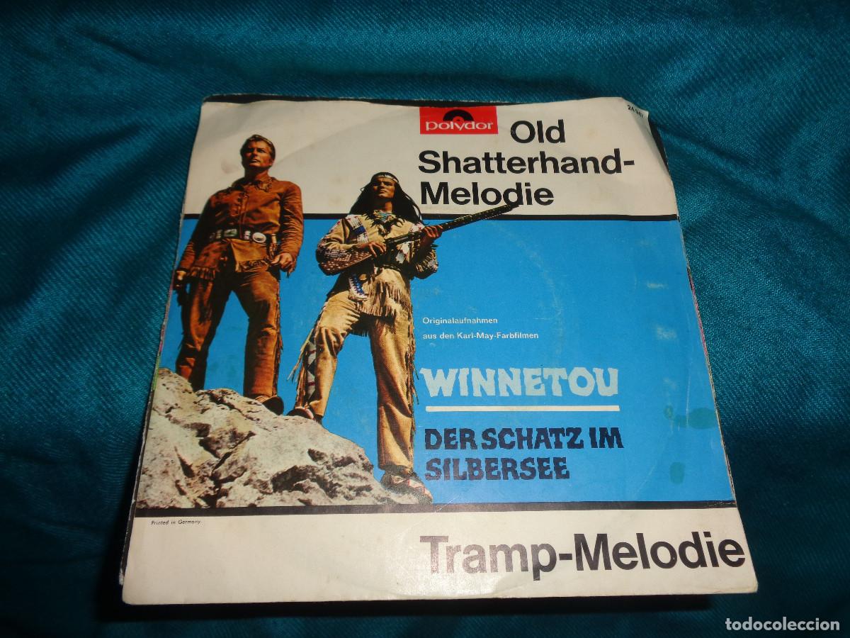 Discos de vinilo: WINNETOU. BSO. OLD-SHATTERHAND- MELODIE / TRAMPO-MELODIE. EDC. GERMANY. IMPECABLE(#)
