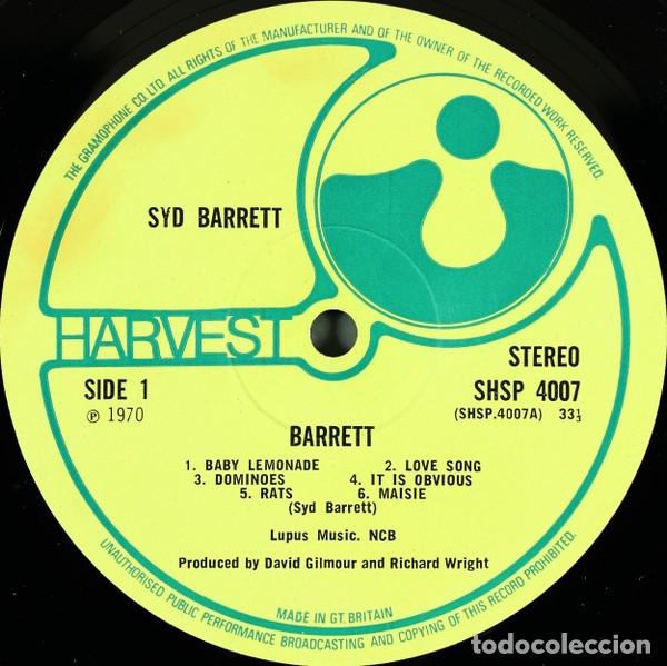 Discos de vinilo: Syd Barrett &lrm;&ndash; Barrett - LP - Foto 4