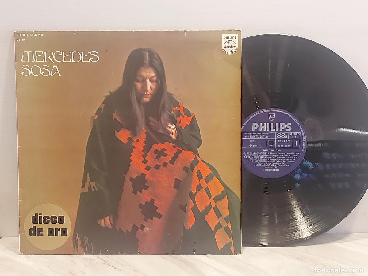 Discos de vinilo: MERCEDES SOSA / DISCO DE ORO / LP-PHILIPS-1975 / MBC. ***/***