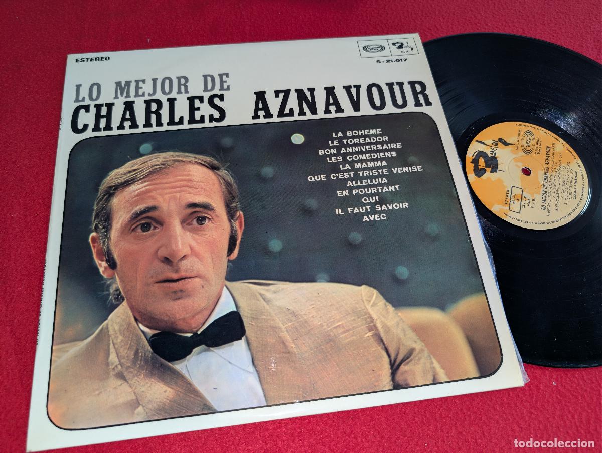 Discos de vinilo: CHARLES AZNAVOUR Lo mejor de LP 1969 Barclay ESPA&Ntilde;A SPAIN