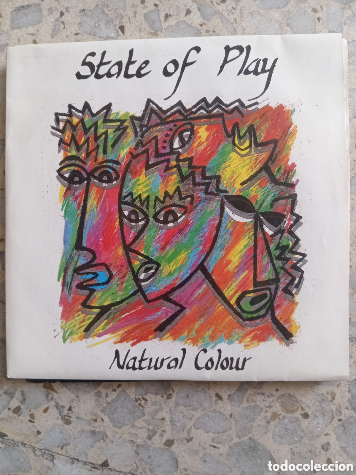 Discos de vinilo: SGL STATE OF PLAY NATURAL COLOUR 1986 HOJA PROMO