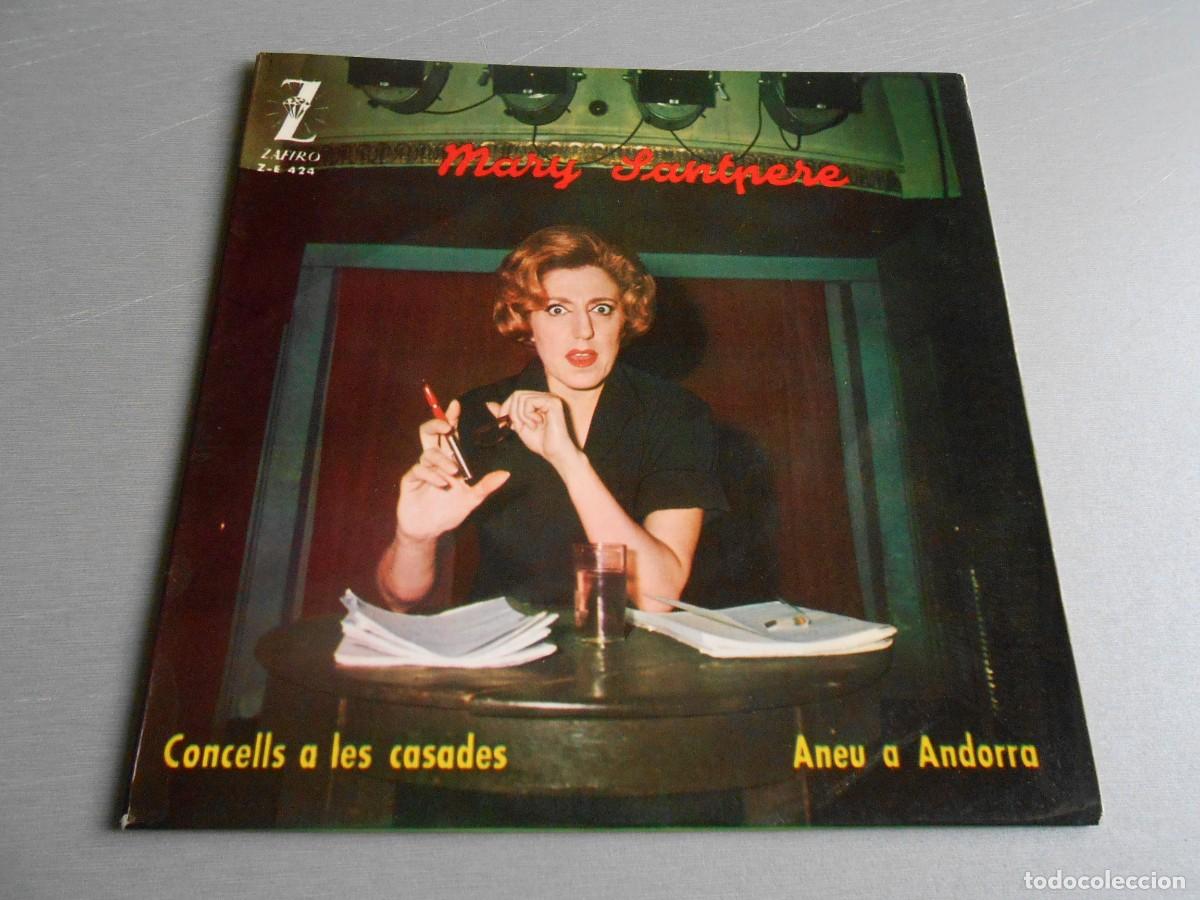 Discos de vinilo: MARY SANTPERE, SG, CONCELLS A LES CASADES + 1, A&Ntilde;O 1963, ZAFIRO Z-E 424