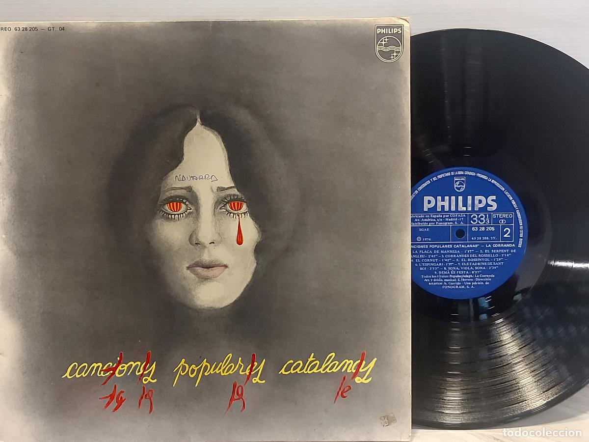 Discos de vinilo: LA CORRANDA / CANCIONES POPULARES CATALANAS / LP-PHILIPS-1976 / MBC. ***/***