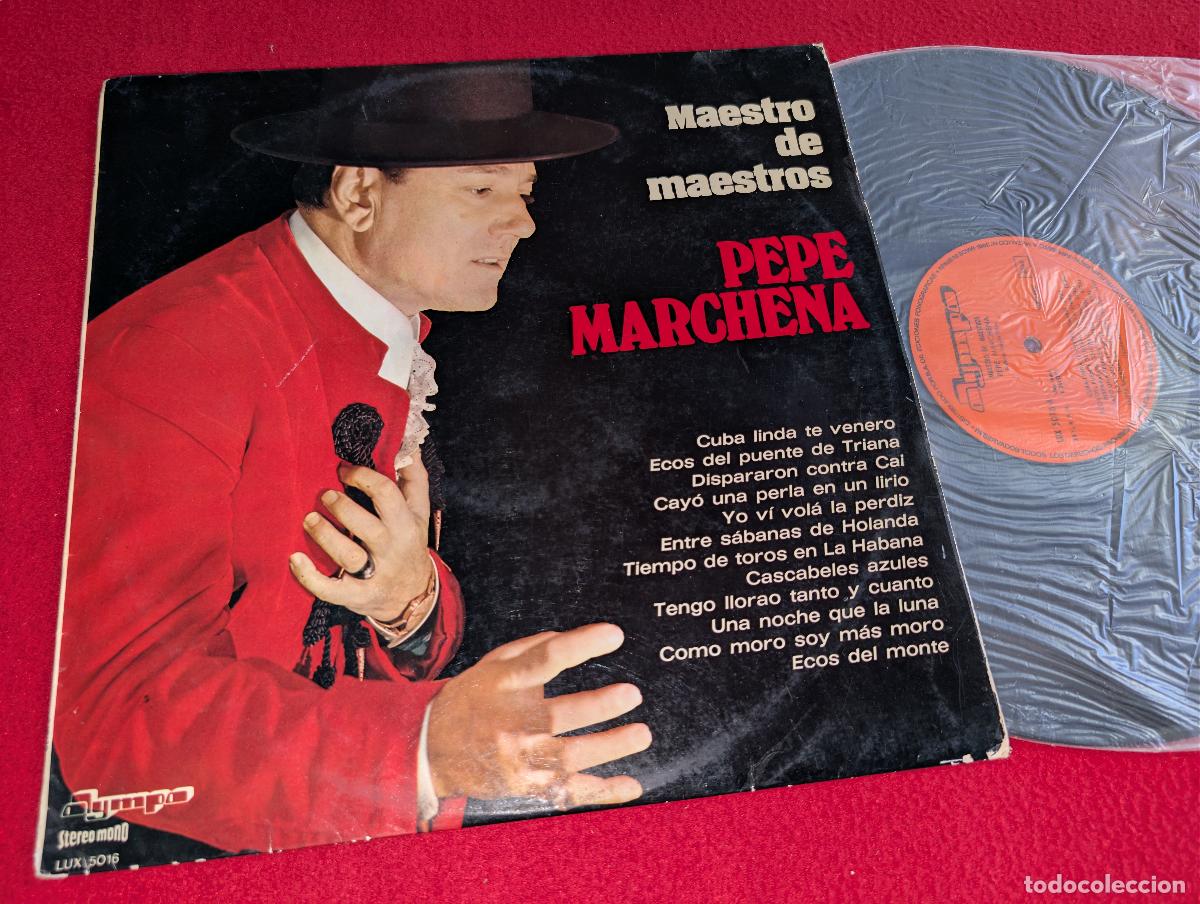 Discos de vinilo: PEPE MARCHENA & PAQUITO SIMON Maestro de maestros LP 1975 Olympo