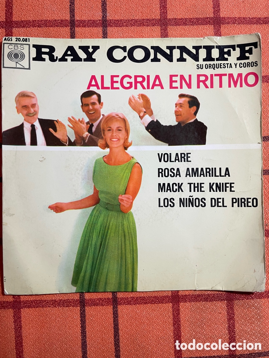 Discos de vinilo: Vinilo 45 RPM Ray Conniff &ndash; Alegr&iacute;a en Ritmo