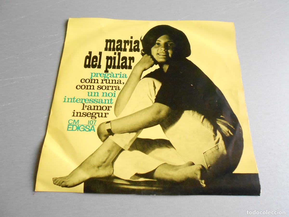 Discos de vinilo: MARIA DEL PILAR, EP, PREG&Agrave;RIA - UN NOI INTERESSANT + 2, A&Ntilde;O 1965, EDIGSA C. M. N&ordm; 107