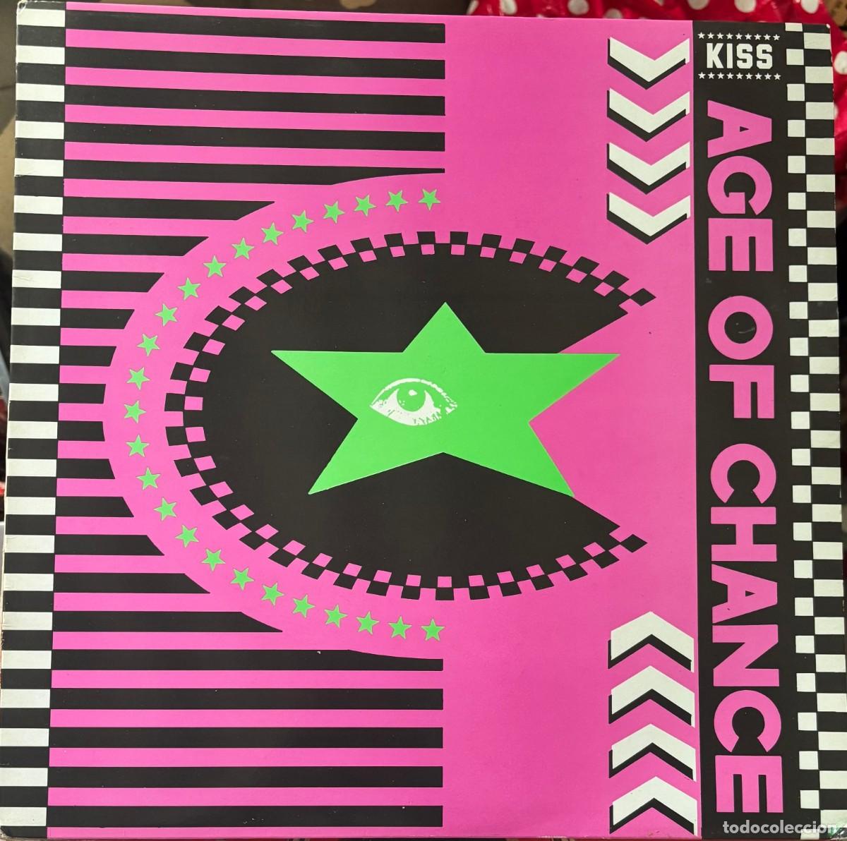 Discos de vinilo: LP MAXI SINGLE KISS-AGE OF CHANCE. LP-GEXT-827