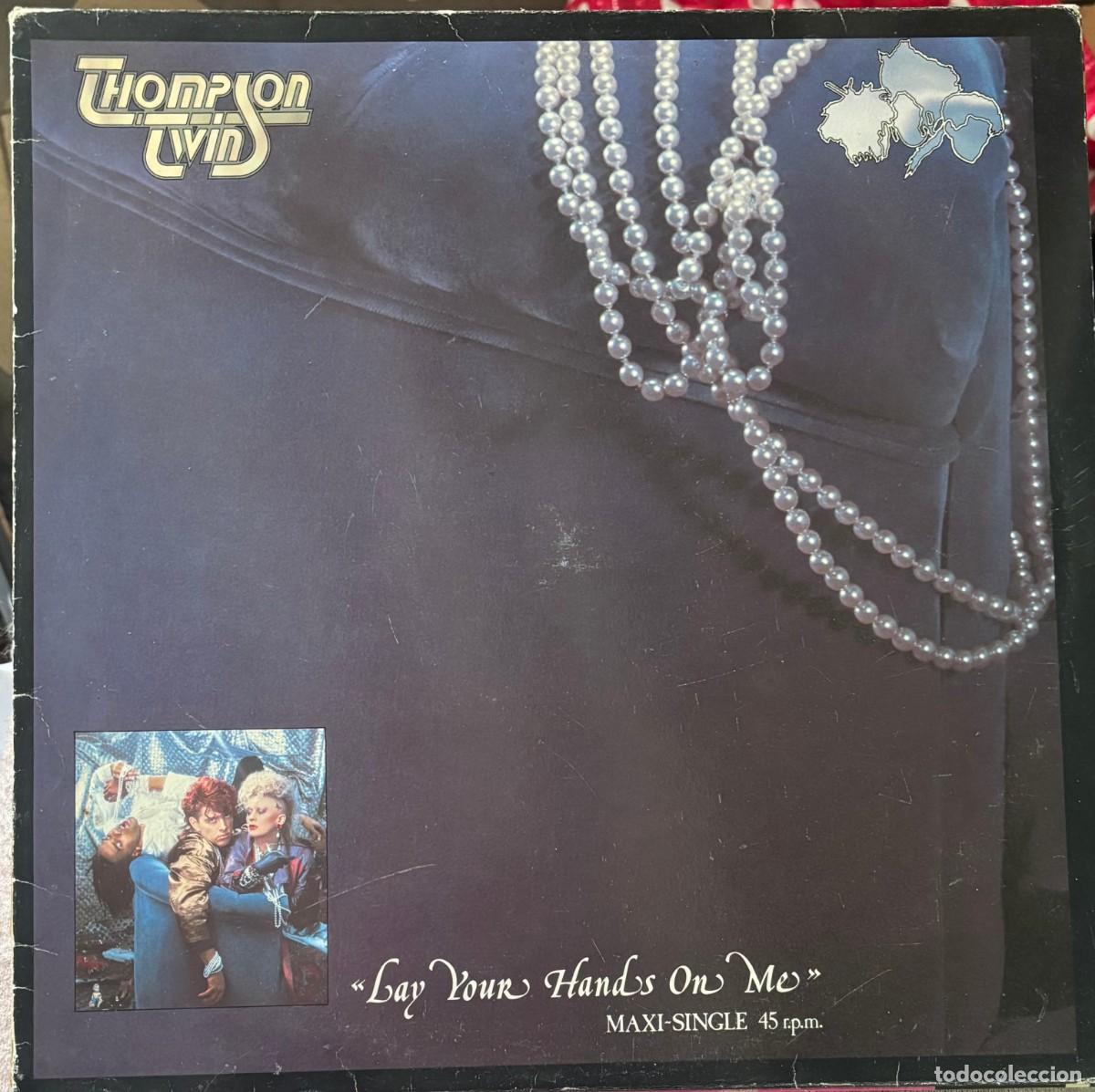 Discos de vinilo: LP MAXI SINGLE LAY YOUR HANDS ON ME-THOMPSON TWINS. LP-GEXT-828