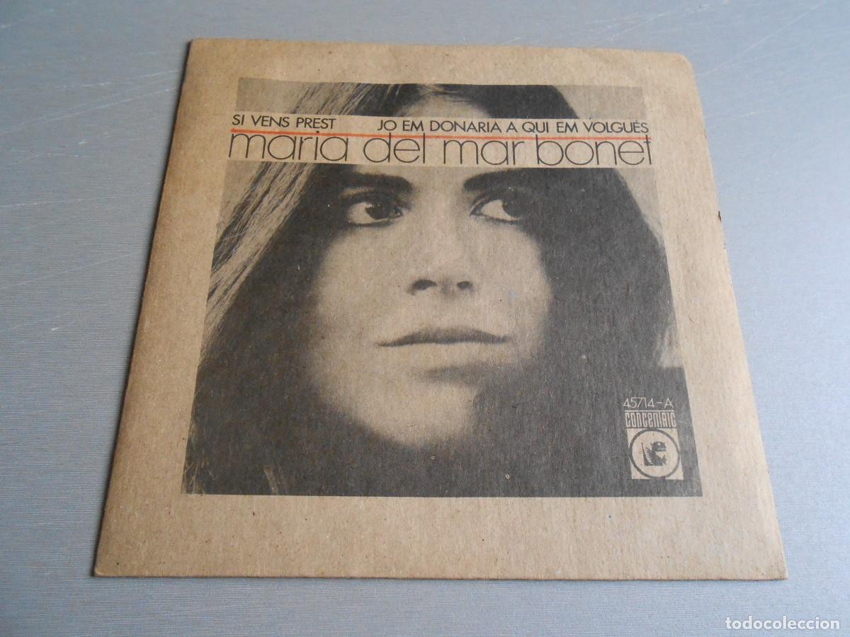 Discos de vinilo: MARIA DEL MAR BONET, SG, SI VENS PREST + 1, A&Ntilde;O 1969, CONCENTRIC 45.714-A