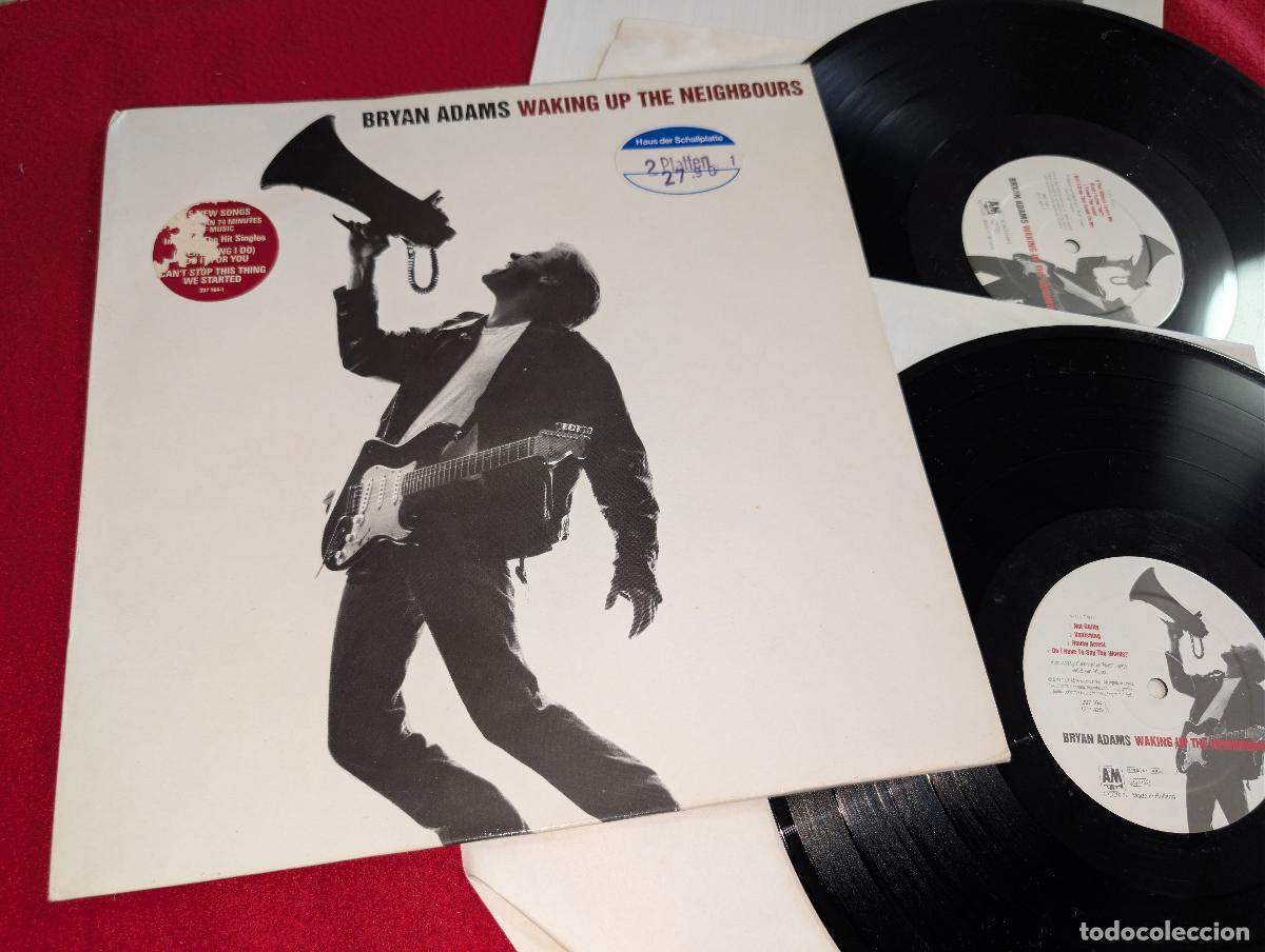 Discos de vinilo: BRYAN ADAMS Waking up the neighbours 2LP 1991 A&M HOLLAND