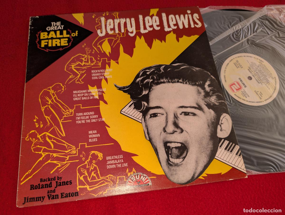 Discos de vinilo: JERRY LEE LEWIS The great ball of fire LP 1989 Zafiro ESPA&Ntilde;A SPAIN