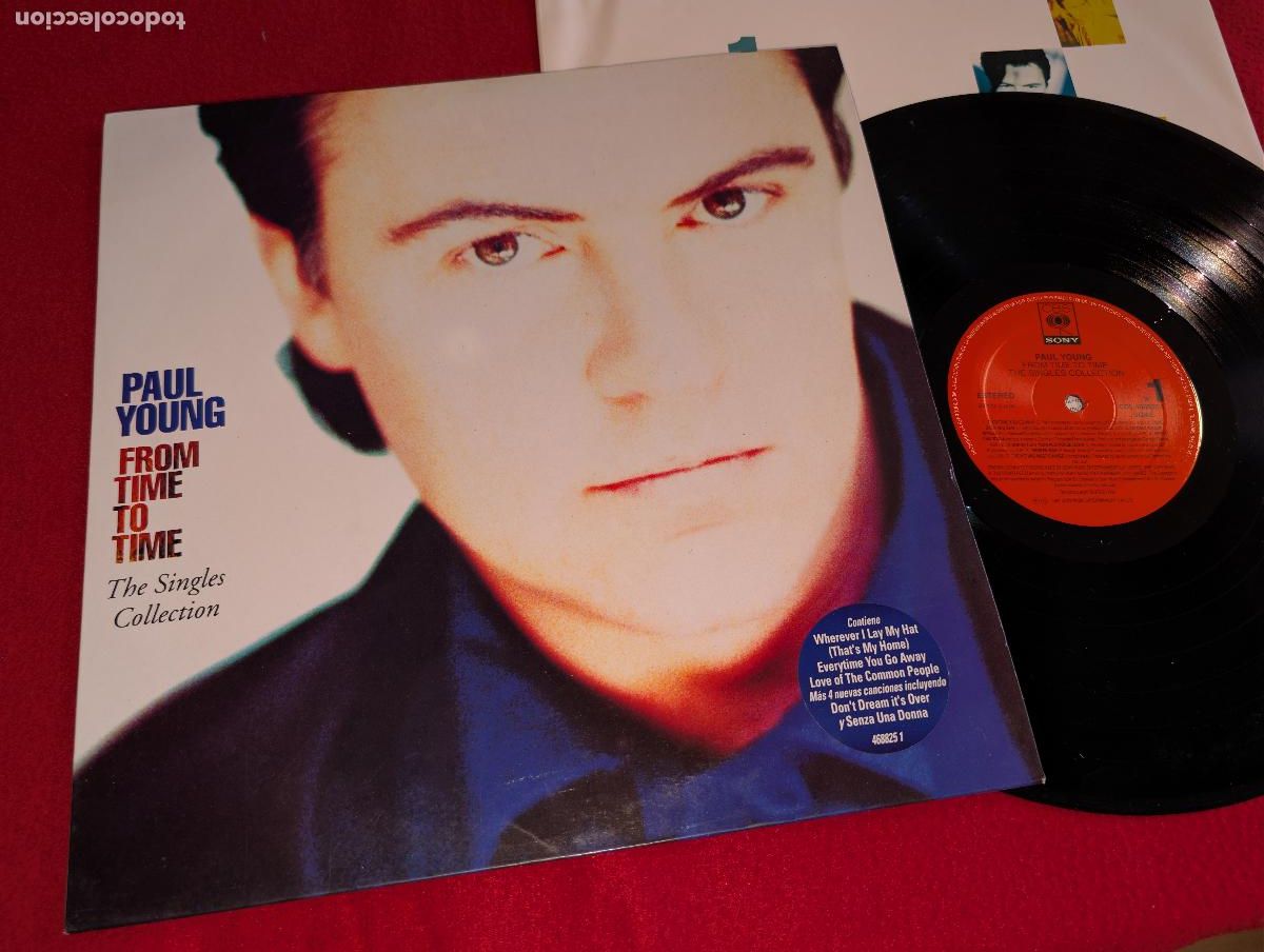 Discos de vinilo: PAUL YOUNG From time to time. The singles collection LP 1991 CBS Sony ESPA&Ntilde;A SPAIN