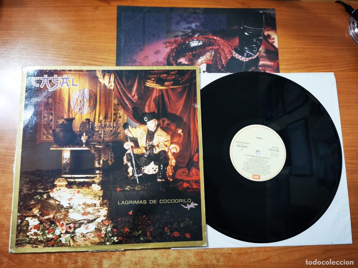 Discos de vinilo: TINO CASAL Lagrimas de cocodrilo LP VINILO DEL A&Ntilde;O 1987 ENCARTE JULIAN RUIZ MOVIDA CONTIENE 8 TEMAS