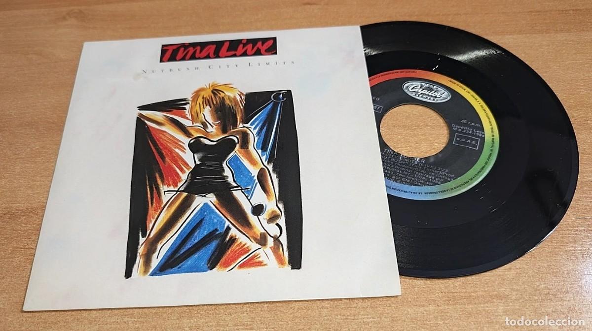 Discos de vinilo: TINA TURNER Nutbush city limits LIVE 7&rdquo; SINGLE VINILO DEL A&Ntilde;O 1988 ESPA&Ntilde;A CONTIENE 2 TEMAS