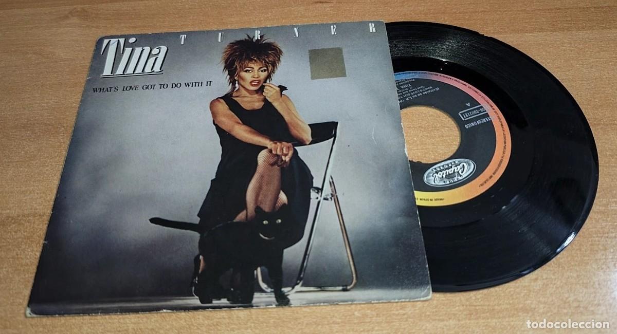 Discos de vinilo: TINA TURNER What's love got to do with it 7&rdquo; SINGLE VINILO PROMO A&Ntilde;O 1984 ESPA&Ntilde;A CONTIENE 2 TEMAS