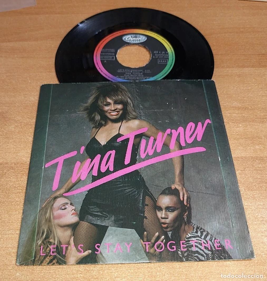 Discos de vinilo: TINA TURNER Let's stay together 7&rdquo; SINGLE VINILO PROMO A&Ntilde;O 1983 ESPA&Ntilde;A CONTIENE 2 TEMAS