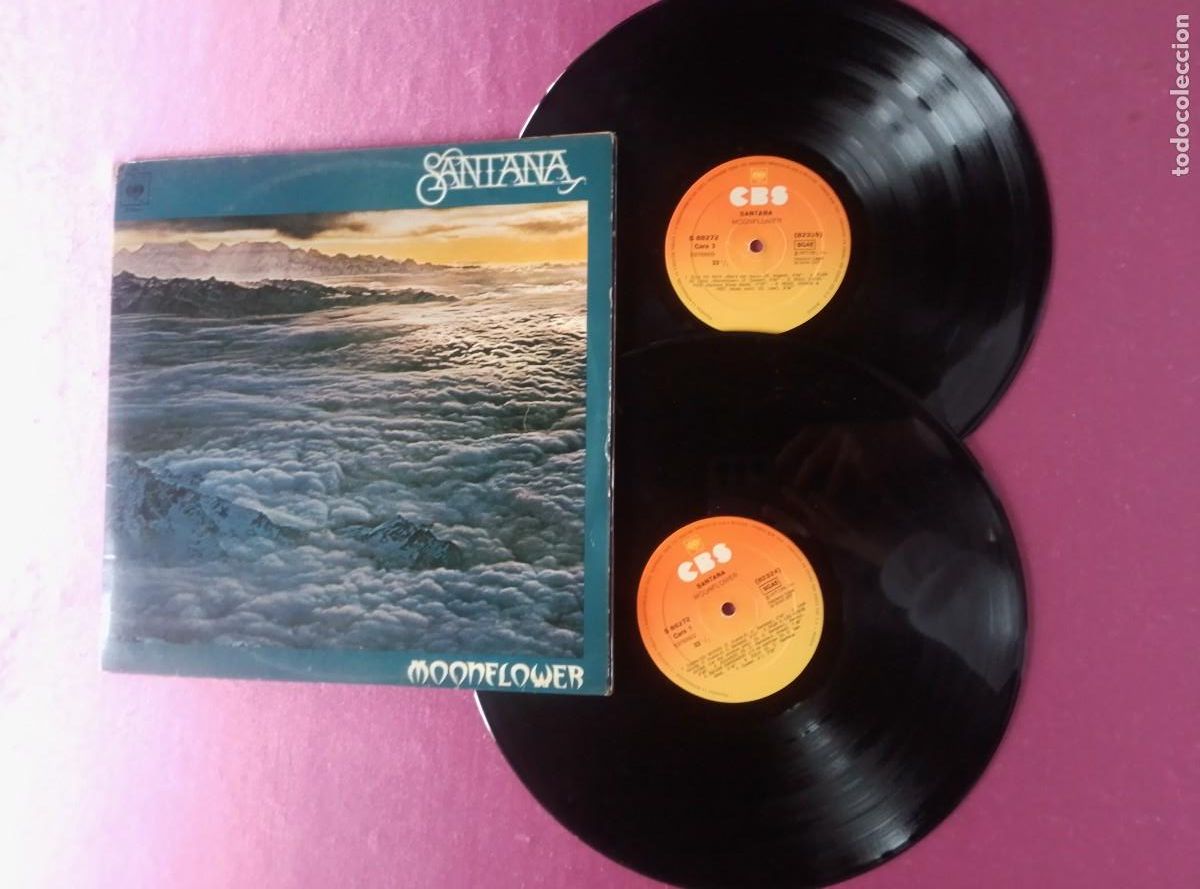 Discos de vinilo: SANTANA MOONFLOWER 1977 DOBLE ENCARTE LP MAC1