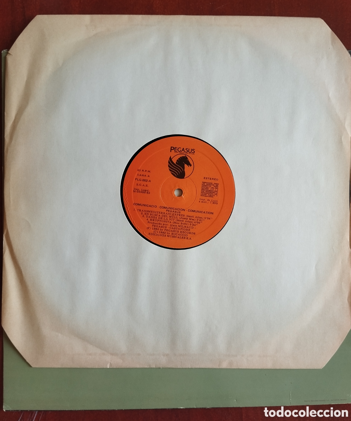 Discos de vinilo: Pegasus - comunicaci&oacute; comunicaci&oacute;n comunication - LP - Foto 5